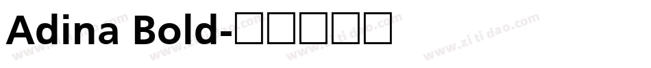 Adina Bold字体转换